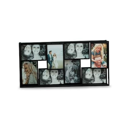 Bey Berk International Bey-Berk International WF229-14 4 x 6 in. Metal Photo Collage Frame with 8 Photos - Black WF229-14
